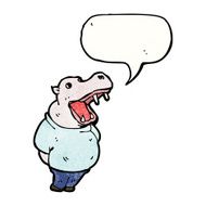 Cartoon Hippo N25