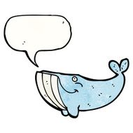 Cartoon Whale N134