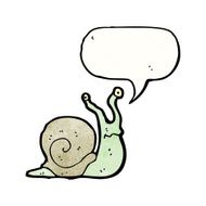 Funny Cartoon Snail N5