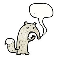 wolf with speech bubble N7