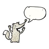 wolf with speech bubble N8