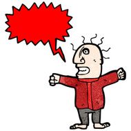 cartoon shouting man N68