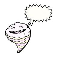 cartoon grinning cloud N4