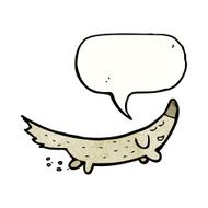 little dog with speech bubble N10