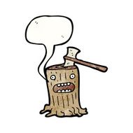 Cartoon Tree Stump N16