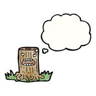 Cartoon Tree Stump N17