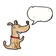cartoon dog with speech bubble N62