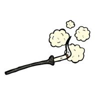 cartoon cigarette in holder N6