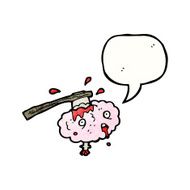 brain with speech bubble N4