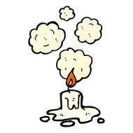 Cartoon Melting Candle N6