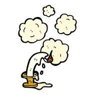 Cartoon Melting Candle N7