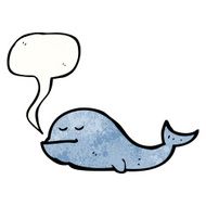 Cartoon Whale N135