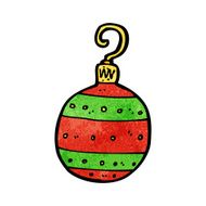 Cartoon Christmas Bauble N164