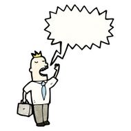 shouting man cartoon N25
