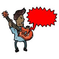 Cartoon Guitar Player N8