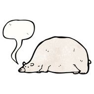 cartoon big polar bear N3