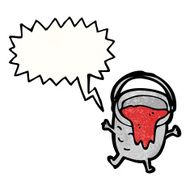 cartoon paint bucket character N2