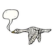 cartoon flying goose N4
