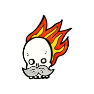 Cartoon Flaming Skull N64
