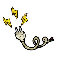 cartoon electric plug N3
