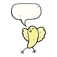 Cartoon Bird Flapping Wings N8