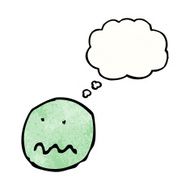 cartoon nervous face symbol N2