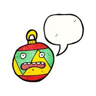 christmas bauble cartoon character N40