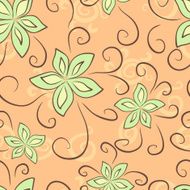 elegant lily seamless pattern