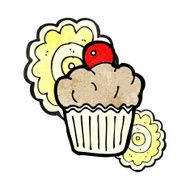 cartoon cupcake N230