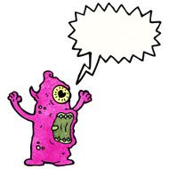 Cartoon monster N211