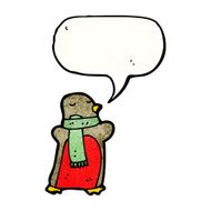 cartoon christmas robin N84