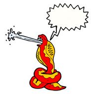 poisonous snake cartoon N11