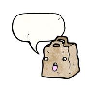 paper bag cartoon character N21