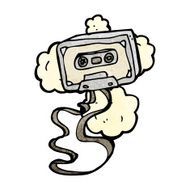 old cassette tape cartoon N3