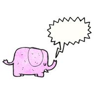 trumpeting elephant cartoon N6