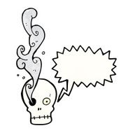 funny cartoon skull N67