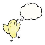 Cartoon Bird Flapping Wings N10