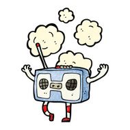 cartoon retro radio N15
