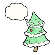 Christmas tree cartoon N6