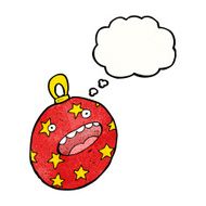 christmas bauble cartoon character N42