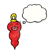 christmas bauble cartoon character N43