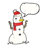 Cartoon Snowman N116