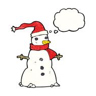 Cartoon Snowman N117