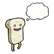 sliced bread cartoon character N32
