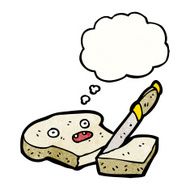 sliced bread cartoon character N35