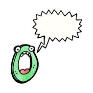 Cartoon Letter O N25