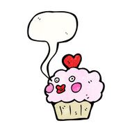cartoon cupcake N234