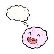 cartoon cloud with face N10