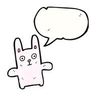 happy pink rabbit cartoon N5