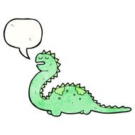 cartoon friendly dinosaur N20